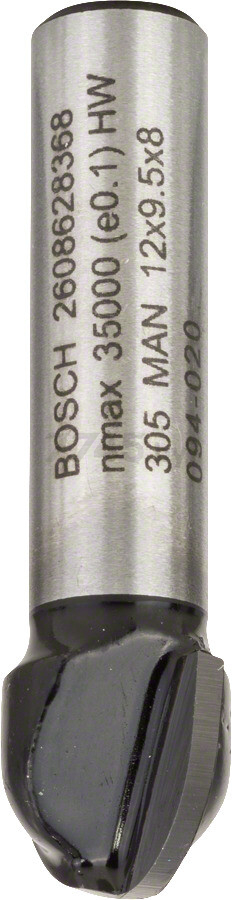 Фреза по дереву пазовая галтельная 12х9,2х40 мм BOSCH Standard for Wood (2608628368)